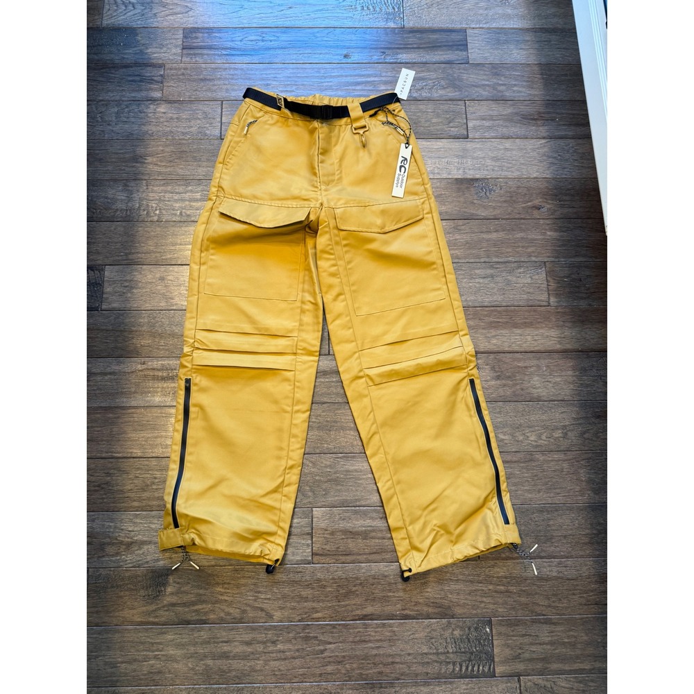 RC Outdoor Supply Cargo Pants Mens 28 Khaki Yellow Nylon Utility Hiking Techwear